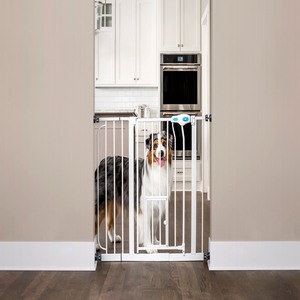 lot 20916 image: Carlson Pet Products Extra Wide Through Dog Gate with Door Pressure & Wall Mount Kit