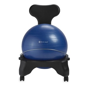 lot 40746 image: Gaiam Balance Ball Chair, Blue