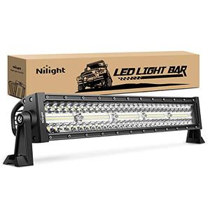 lot 10330 image: Nilight 18040C-A 22 Inch 480W Triple Row Flood Spot Combo Bar Driving Led Off Road Lights SUV Ute ATV Truck 4x4 Boat, 2 Years Warranty