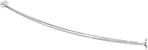 lot 30266 image: Extendable Curved Shower Rod - 48 to 72, Chrome