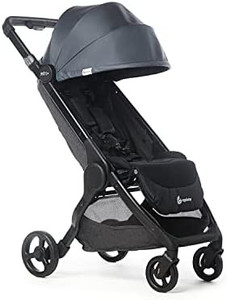 lot 30268 image: Ergobaby Metro Compact Baby Stroller, Lightweight Umbrella Stroller Folds Down for Overhead Airplane Storage (Carries up to 50 lbs), Car Seat Compatible, Slate Grey