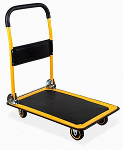 lot 30272 image: MaxWorks 80877- Foldable Platform Truck Push Dolly 660 lb. Weight Capacity