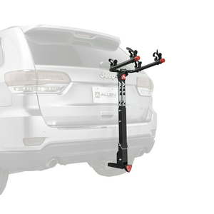 lot 30278 image: Allen Sports Deluxe Locking Quick Release 2-Bicycle Hitch Mounted Bike Rack Carrier 522QR