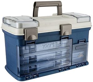 lot 40772 image: Plano Tackle System Box, Premium Tackle Storage BlueSilver