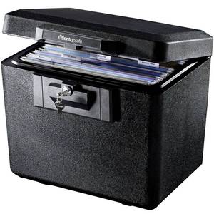 lot 40783 image: SentrySafe 1170 Fire-Resistant Box with Key Lock 0.61 cu. ft.