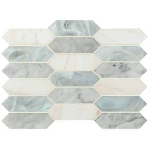 lot 10 image: MSI Cienega Springs 10 in. x 13.78 in. x 6 mm Mixed Glass Mosaic Tile (14.4 sq. ft.case)