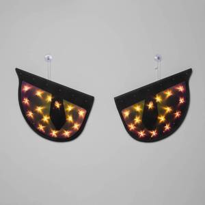 lot 13 image: Halloween Incandescent Jumbo Purple Eyes Halloween Light Up Decor - Hyde & EEK Boutique