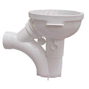 lot 56 image: 2in Solvent Weld Floor Drain with Trap and Full Plastic Grate PVC,PartNo D50200 J