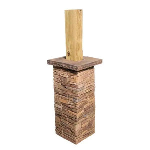 lot 68 image: ClipStone 14 in. x 14 in. x 12 in. 1 LF Shenandoah NorthernLedge ColumnWrap