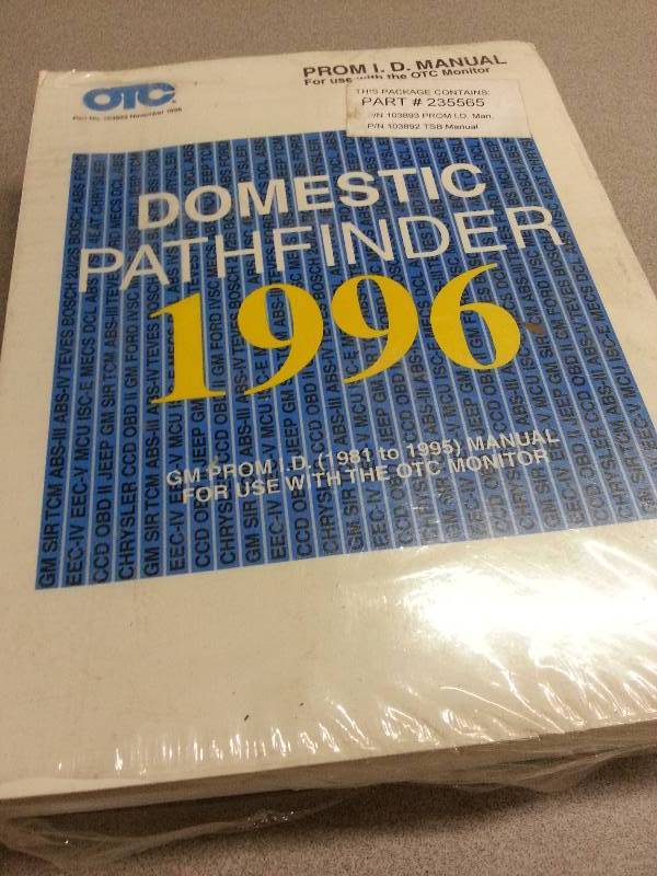 lot 9369 image: OTC Tools new in the wrapper manual or use with the OTC Monitor