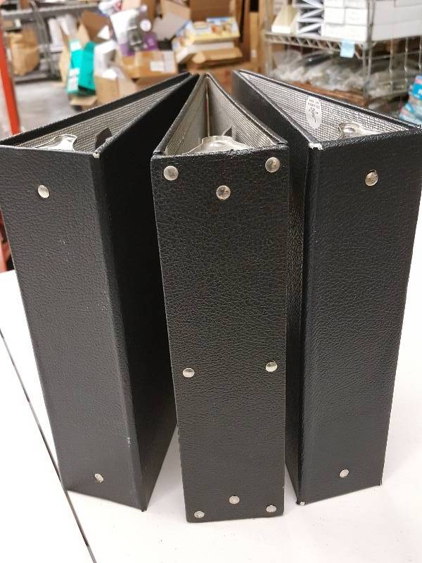 lot 8330 image: 3 of the heavy duty and heavy construction wide body standard size note books.