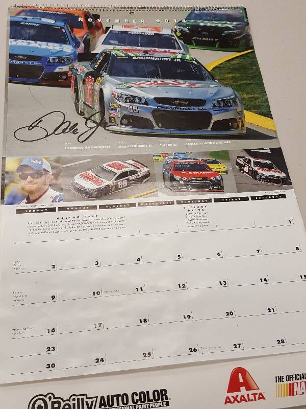lot 8333 image: A bunch (at least 16) old Dupont Paint racing and hot rod cars calendars with some beautiful cars suitable for cutting and framing