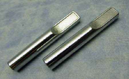 lot 9198 image: New pair (2) of 1950s-70s chrome anti theft door locks for your 50s custom car.