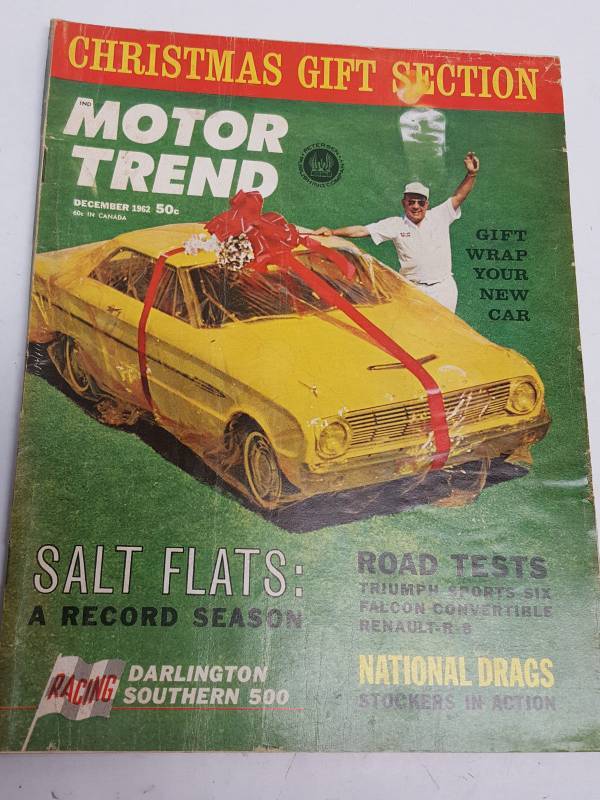 lot MT12-62 image: December 1972 Motor Trend magazine collectable issue featuring Record Salt Flats