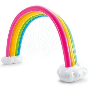 lot 2235 image: Intex - Inflatable Rainbow Cloud Outdoor Kids Play Sprinkler for Ages 3 and Up - Multicolor