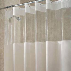 lot 2244 image: InterDesign Hitchcock EVA Shower Curtain, Long 72 x 84, Clear