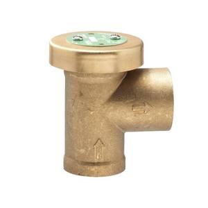 lot 2250 image: Watts 1 in. x 1 in. Brass FPT x FPT Anti-Siphon Air Admittance Valve