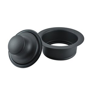 lot 2268 image: Keeney K5417BLK Stainless Steel Garbage Disposal Flange and Stopper Black
