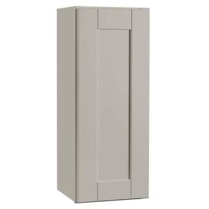 lot 2298 image: Hampton Bay Shaker Assembled 12x30x12 in. Wall Kitchen Cabinet in Dove Gray