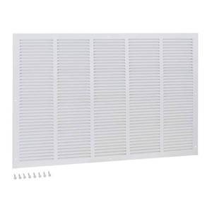 lot 2317 image: EZ-FLO 61652 Return Air Grille, 30 inch x 20 inch Opening, White