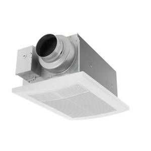lot 2320 image: Panasonic WhisperWarm DC 50-80-110 CFM Ceiling Exhaust Fan with Heater, White