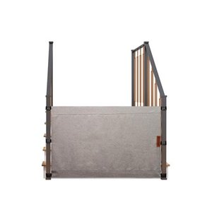 lot 2332 image: THE STAIR BARRIER 36 to 42 Inch Banister to Banister Baby Pet Gate, Burlap Khaki