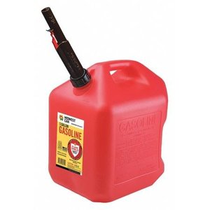 lot 2352 image: FLAME SHIELD 5610 Gas Can 5 gal. Self Red HDPE 14-12 H