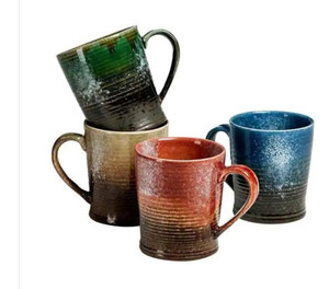 lot 2401 image: 16 fl. oz. Rustic Assorted Mug Set