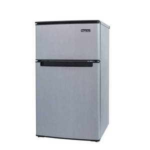 lot 2405 image: Magic Chef 3.1 cu. ft. Mini Fridge in Stainless Look