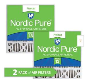lot 2433 image: 20 in. x 20 in. x 5 in. HoneywellLennox Replacement MERV 13 Air Filter (2-Pack)