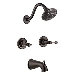 lot 2436 image: Design House 523472 Bath and Shower Trim with Valve, Oil Rubbed Bronze