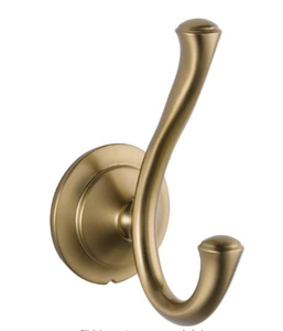 lot 2424 image: Delta Cassidy Double Robe Hook Champagne Bronze