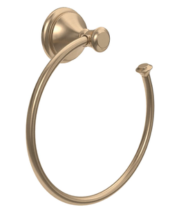 lot 2425 image: Delta Cassidy Towel Ring Champagne Bronze