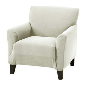 lot 22563 image: Great Bay Home Knitted Jacquard Stretch Chair Slipcover