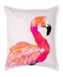 lot 22570 image: Martha Stewart Collection Coco Flamingo Decorative Pillow Cover, 18 x 18