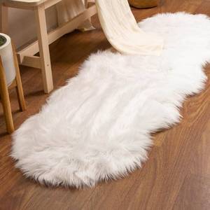 lot 22573 image: Silver Orchid Parrott Faux Fur Sheepskin Area Rug