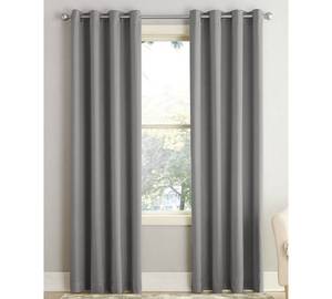 lot 22583 image: Sun Zero Grant 54 x 108 Grommet Top Curtain Panel (Set of 2)