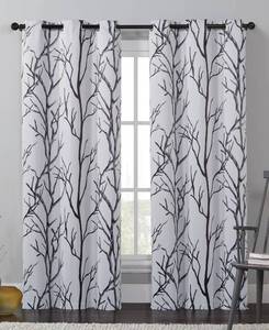lot 22618 image: VCNY Home Kingdom Branch Blackout Curtain Panel - 40 x 84