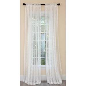 lot 22647 image: Manor Luxe Bella Bella Sheer Rod Pocket Curtain Collection