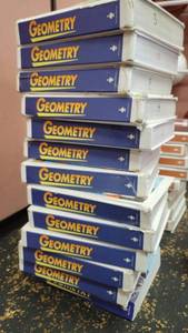 lot 23443 image: Stack of 13 School Curriculum BJU Press Geometry Textbooks Third Edition