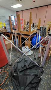 lot 23456 image: Aluminum Stand on Wheels W Carrier Bag&nbsp
