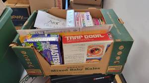 lot 9680 image: Box of Childrens Arts and Crafts - Coloring Books, Posters, and More