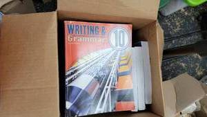lot 9702 image: Box of Grammer and Writing 10 Student Books