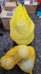 lot 9715 image: 2 Bags of Assorted Basketballs and Mikasa Official Dodgeballs&nbsp