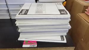 lot 23491 image: Stack of 19 Physical Science Test Booklets and Teachers Edition Answer Key&nbsp