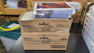 lot 23495 image: Boxes of 11 BJU Press School Curriculum Physical Science Textbooks Fourth Edition&nbsp