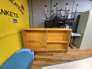 lot 9788 image: Book Shelf on Casters