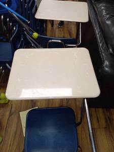 lot 9824 image: Lot of 3 Virco Student Desks&nbsp