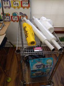 lot 9844 image: Utility Cart W Contents&nbsp