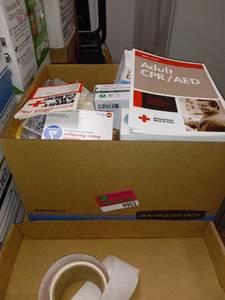 lot 9903 image: Box of Medical Books and Supplies&nbsp